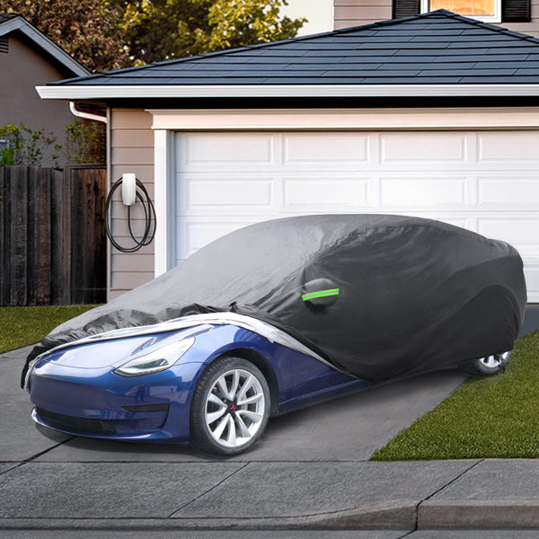 Custom Fit for Tesla Model Y Car Cover 2020-2023 Waterproof All Weather  Protection Full Exterior Cover Rain Snow Protection with Charging Port