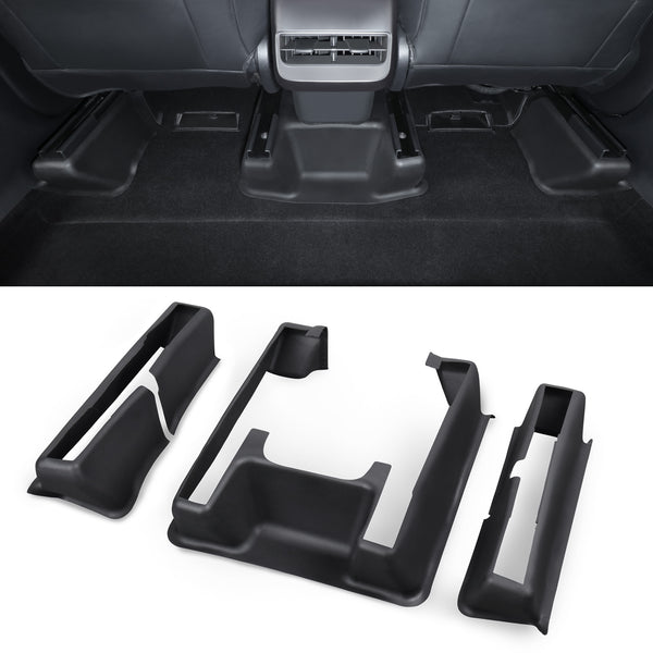 Tesla Model Y Model 3 Leather Seat Back Kick Protectors Kick Mats