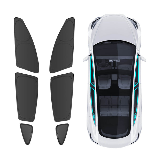 Tesla Model Y Glass Roof Sunshade with UV/Heat Insulation Cover