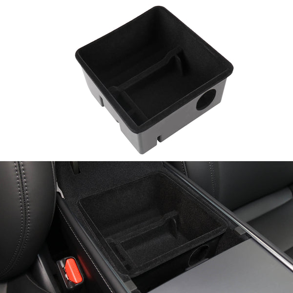 FanpBow Under Screen Storage Box, Center Console Organizer, Behind