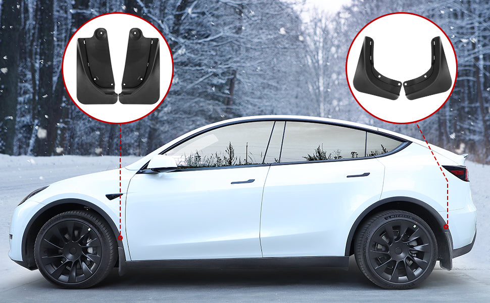 Tesla Model Y Snow & Mud Flaps from Tesloid: save 10% [Deal] - Drive Tesla