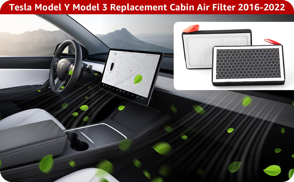 Tesla Model 3 Model Y Cabin Air Filter HEPA Replacement Filter