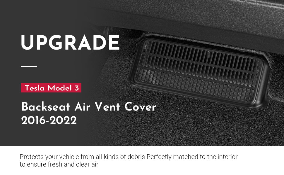 Tesla Model 3 Backseat Air Vent Cover Air Flow Vent Grille Protection