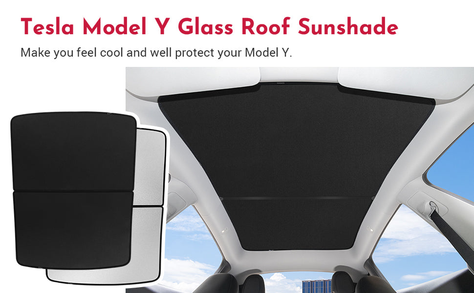 BASENOR Tesla Model Y Glass Roof Sunshade Sunroof