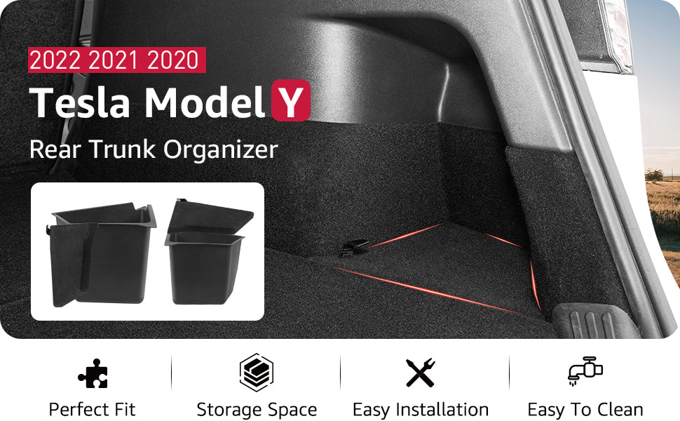 2022 2023 Neueste Version Tesla Model Y Rear Trunk Organizer