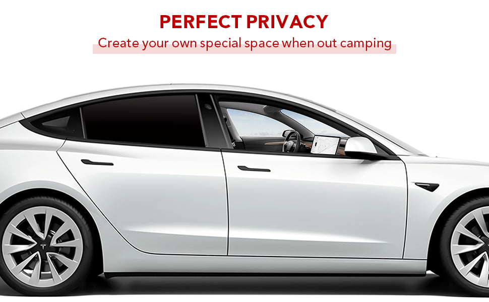 Tesla Model 3 Sunproof UV Rays and Privacy Protection