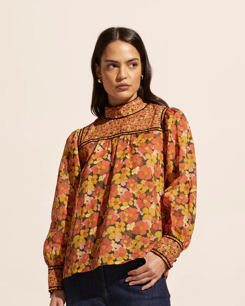 Zoe Kratzmann-Horizen - Sunset Floral Top – ISLANDER art home fashion