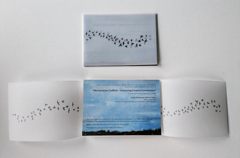 Murmuration Invite designed by Claire Guinan