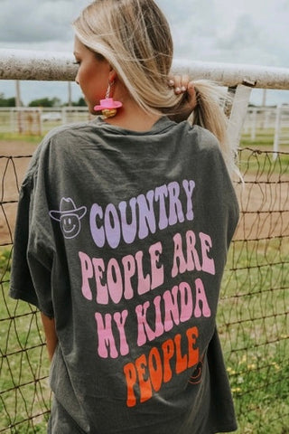Acid Wash Cowboy Take Me Away Graphic Tee