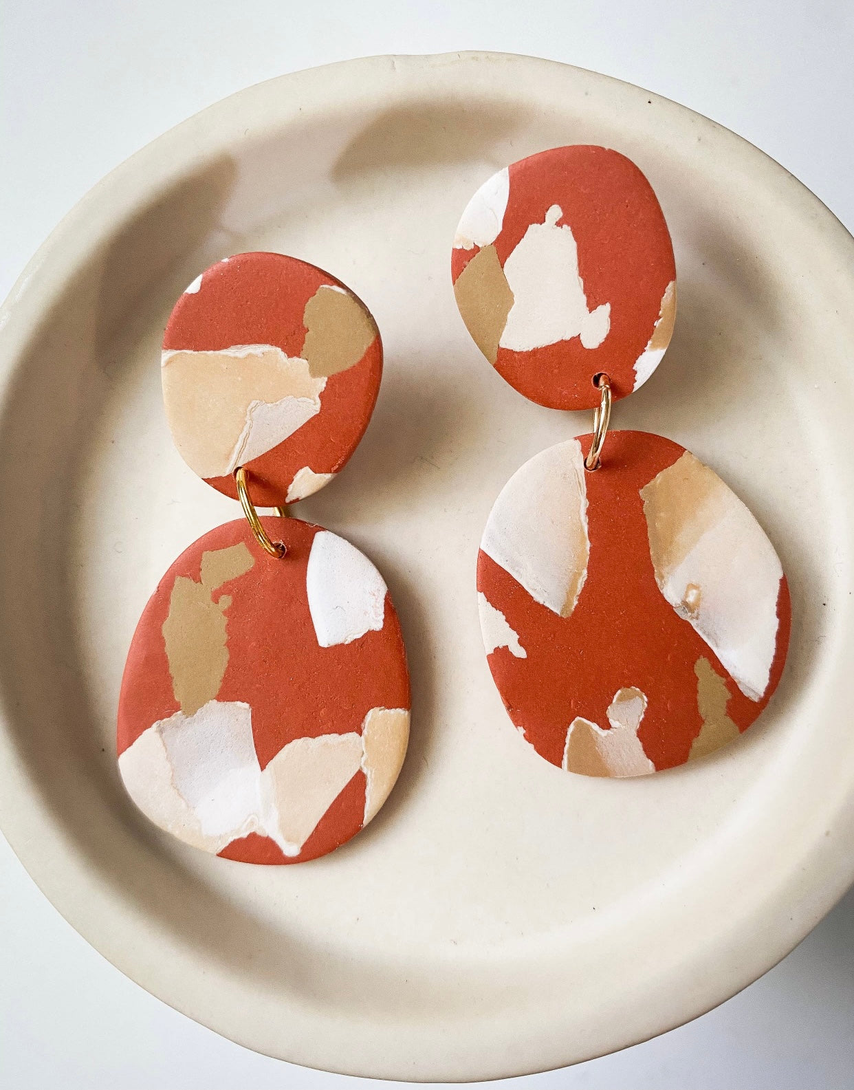 ash and clay earrings