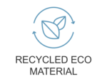 Oceanness recycled eco material icon