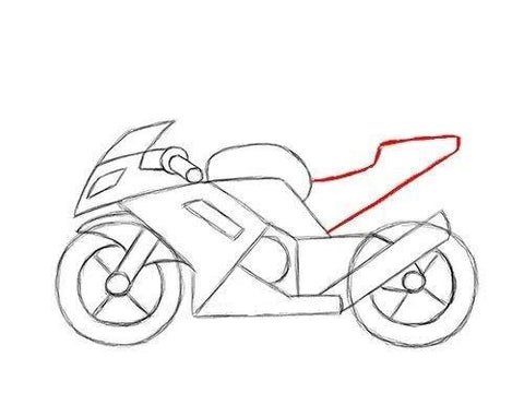comment faire un dessin de moto facilement