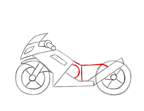 dessiner une moto tutoriel facile