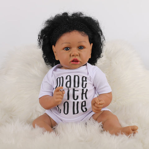 african american silicone baby girl