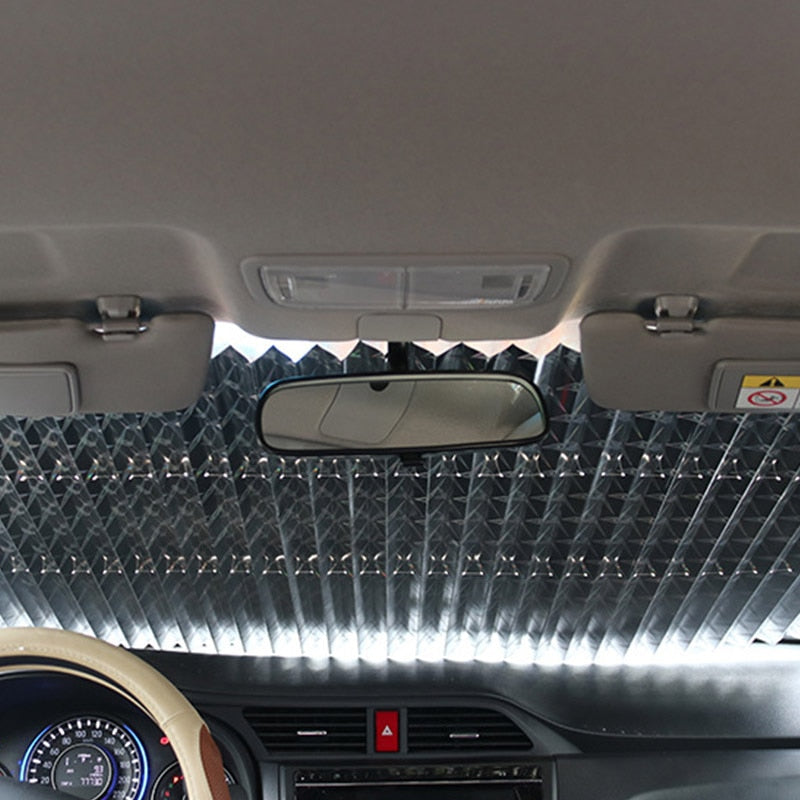 car dashboard sun shade