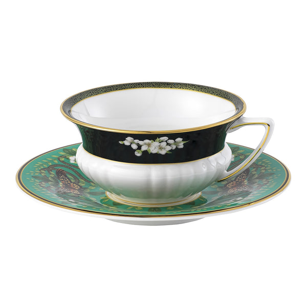 Wedgwood Wonderlust Golden Parrot Teacup and Saucer 