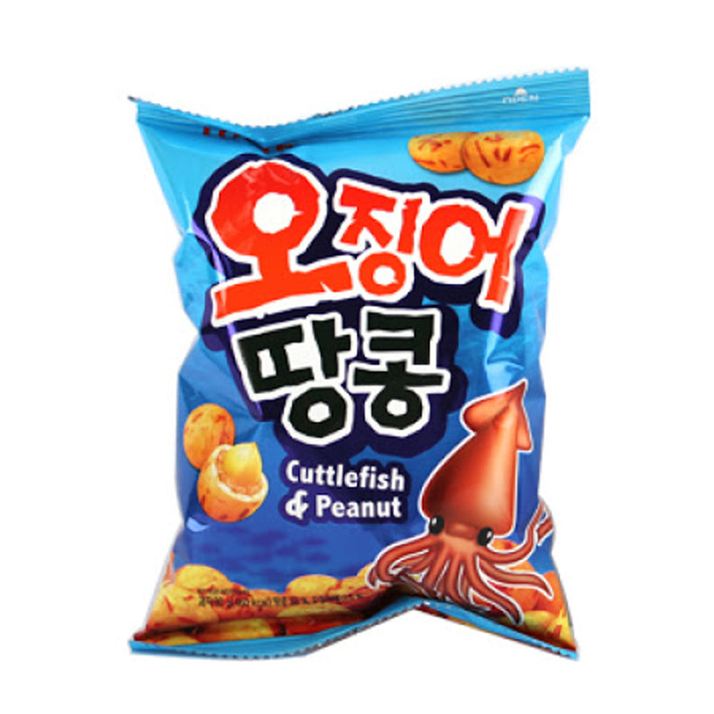 [Lotte] Ojingeo Ttangkong Squid Peanut Ball Snack 90g – Budget Box