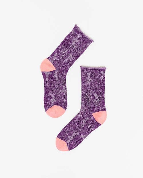 Sheer Y2K Style Heart Socks for Women - Sock Candy