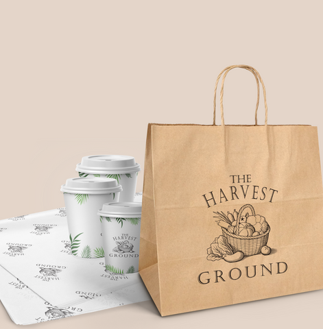 The Harvest Ground - Custom Printed cups, bags and food wraps
