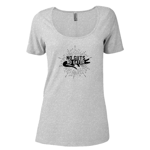 Swamp People No Guts No Gator Women's Relaxed Scoop Neck T-Shirt