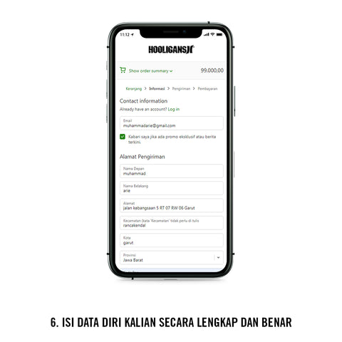 how to order cara belanja