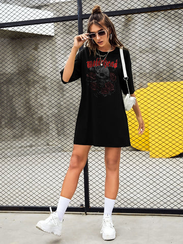 Robe T-shirt bio vintage Motörhead | Organic T-Shirt Dress Motörhead |  Felly Street Wear