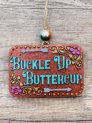 Buckle Up Buttercup Buckle car freshie - Sweet Southern Scents Fragrance Co.