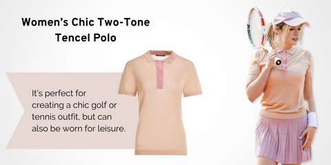 Women’s Chick Two-Tone Tencel Polo