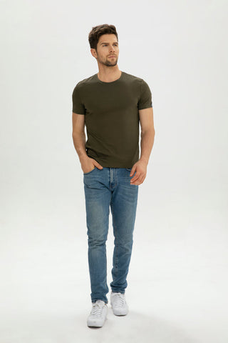 Slim-fit Short-sleeve Cotton T-shirt