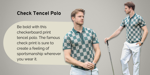 Check Tencel Polo