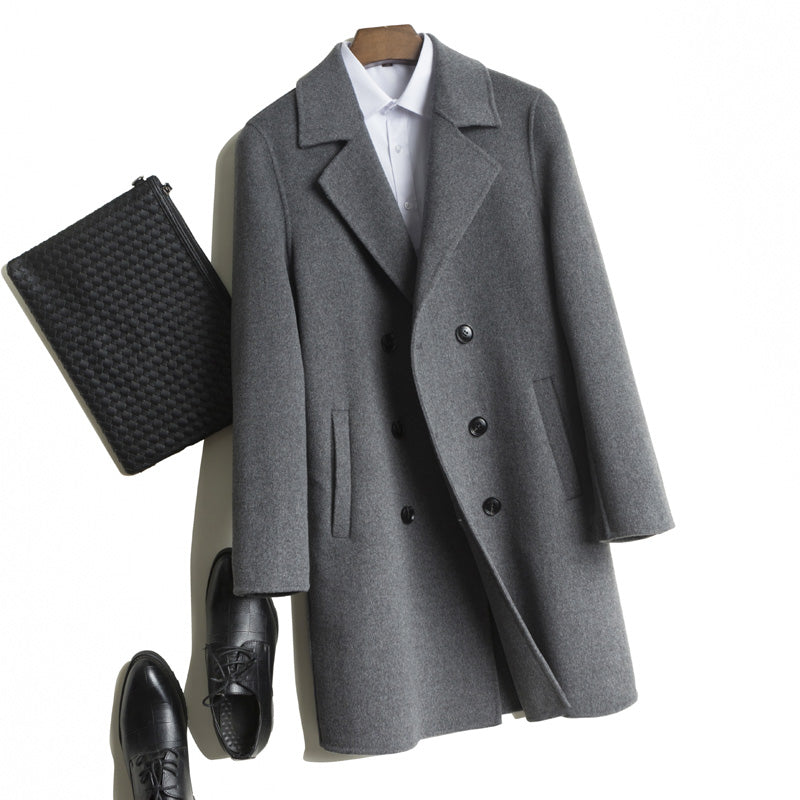 Grand Double-Breasted Wool Coat