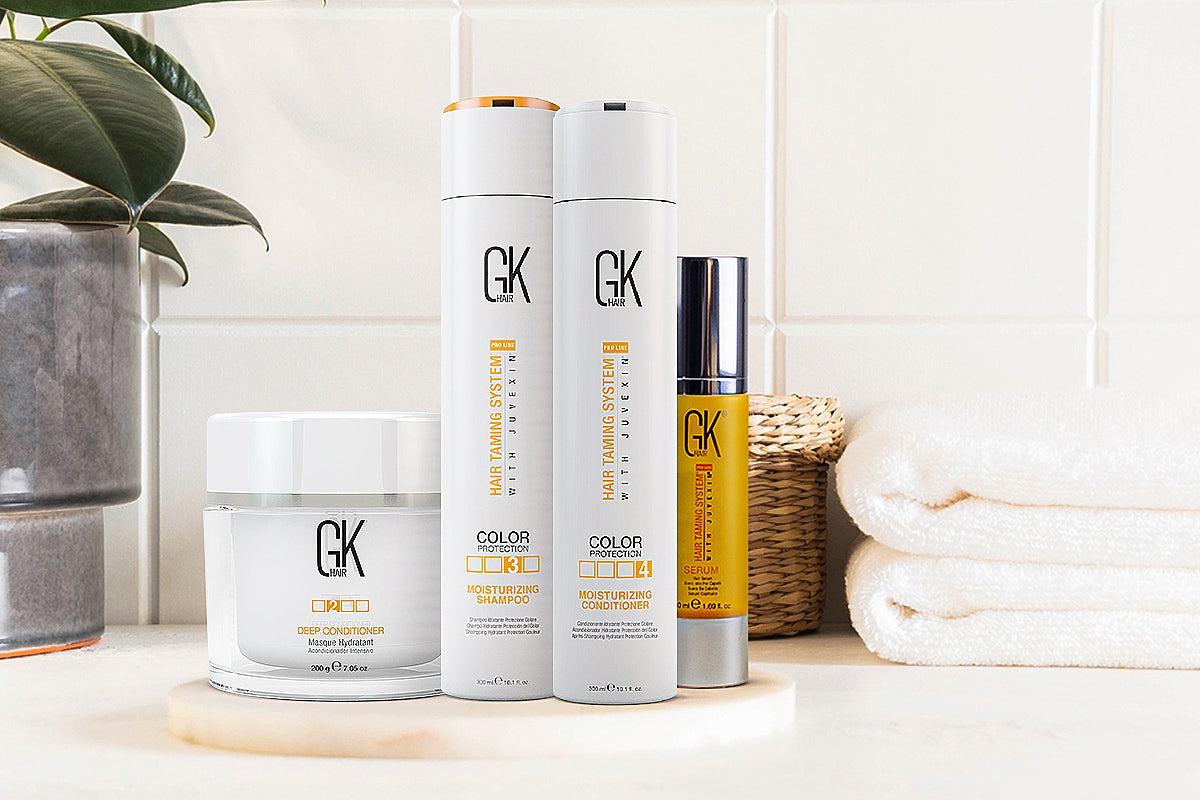 image featuring GK Hair products