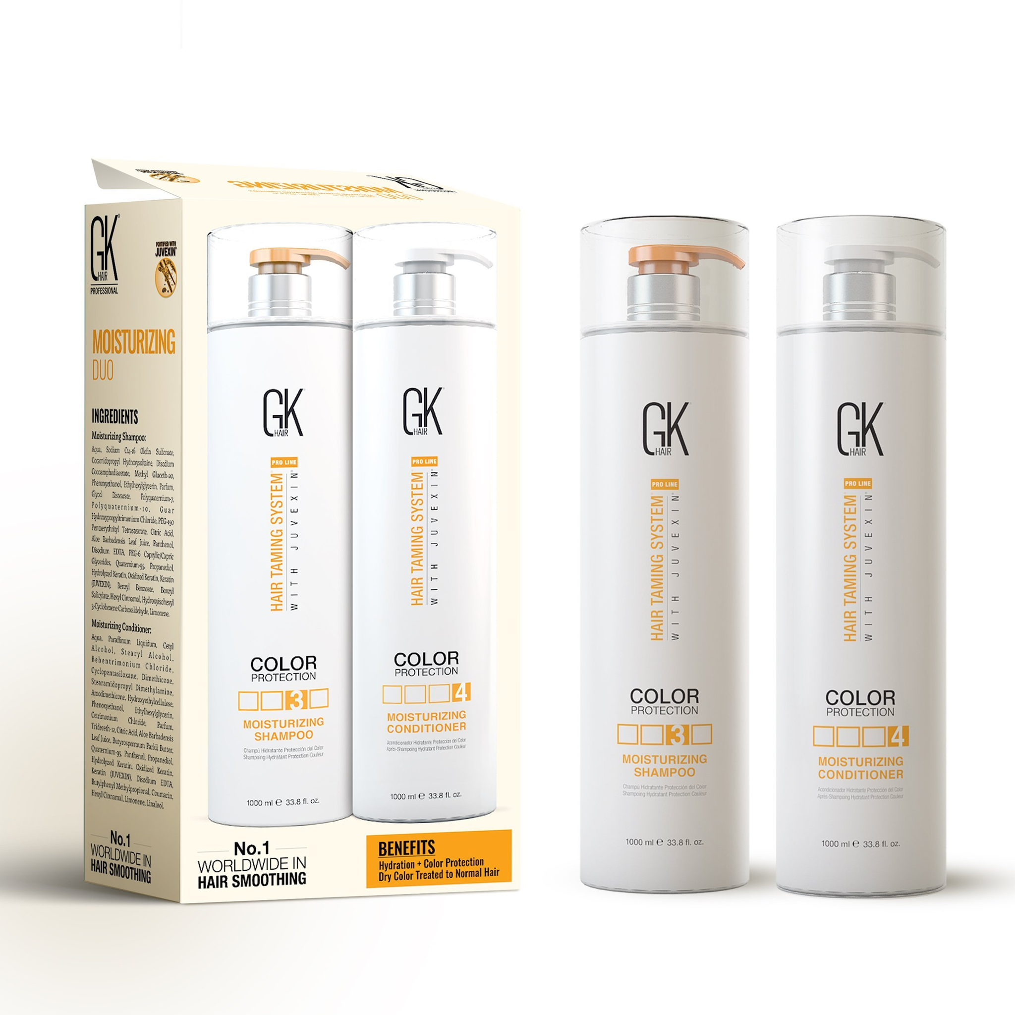 Moisturizing Shampoo and Conditioner Set | GK Hair