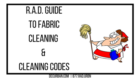 R.A.D. Guide To Fabric Cleaning & Cleaning Codes with lady cleaning