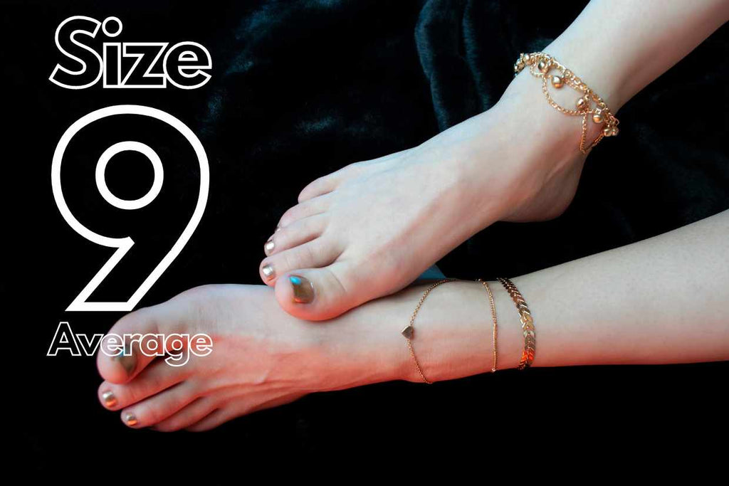 Average anklet size for women is 9