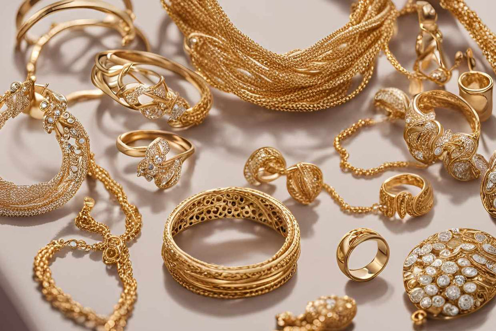 Gold jewellery collection