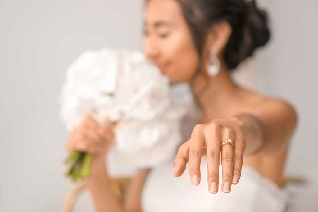 Bride with flowers