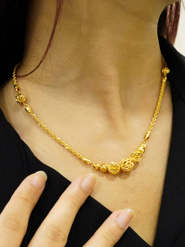 gold short necklace with price