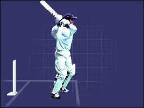A batsman positions himself to play a hook shot in cricket