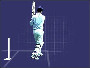 The batsman transfer the weight on the ball with his footwork and plays the hook shot to perfection