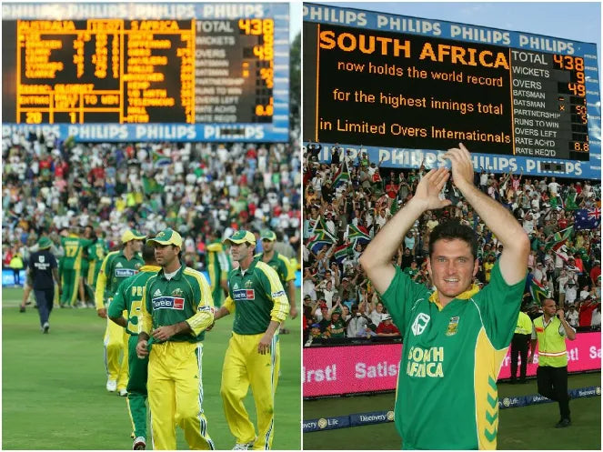 Greame Smith celebrates the historic run chase by South Africa vs Australia