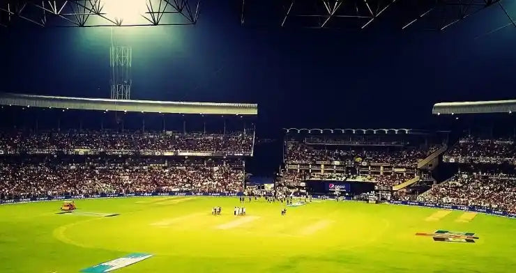 The Eden Gardens cricket ground during a IPL Cricket Match