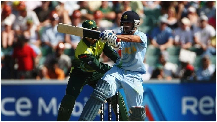 Gautam Gambhir Bats against Pakistan in the 2007 ICC T20 Cricket World Cup final scoring a solid 75