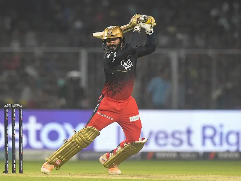 Dinesh Karthik Batting for the Royal Challengers Bangalore in the IPL