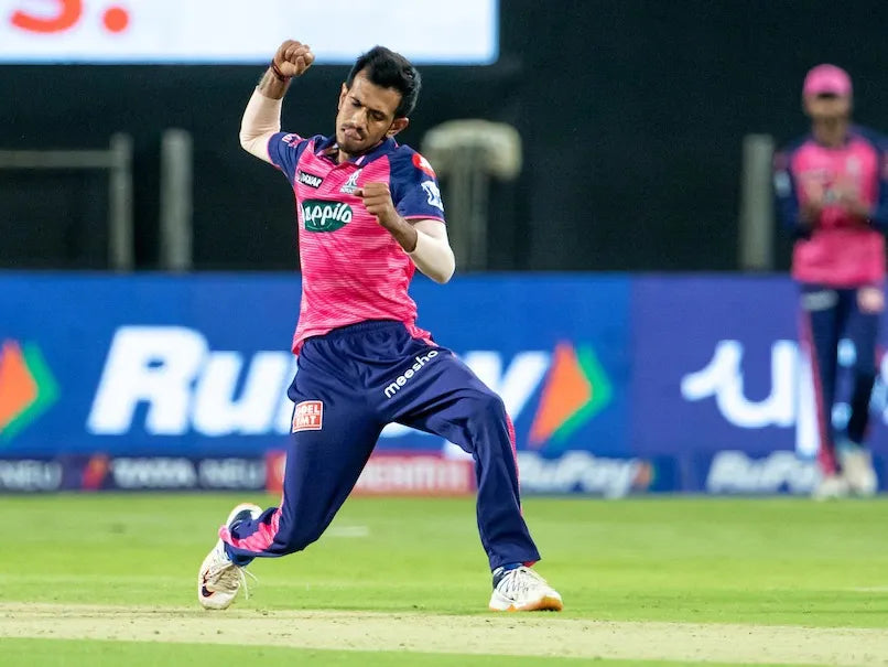 Yuzvendra Chahal celebrating a wicket in an IPL match
