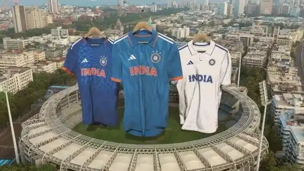 Adidas' three new Indian Cricket Team jerseys for each format
