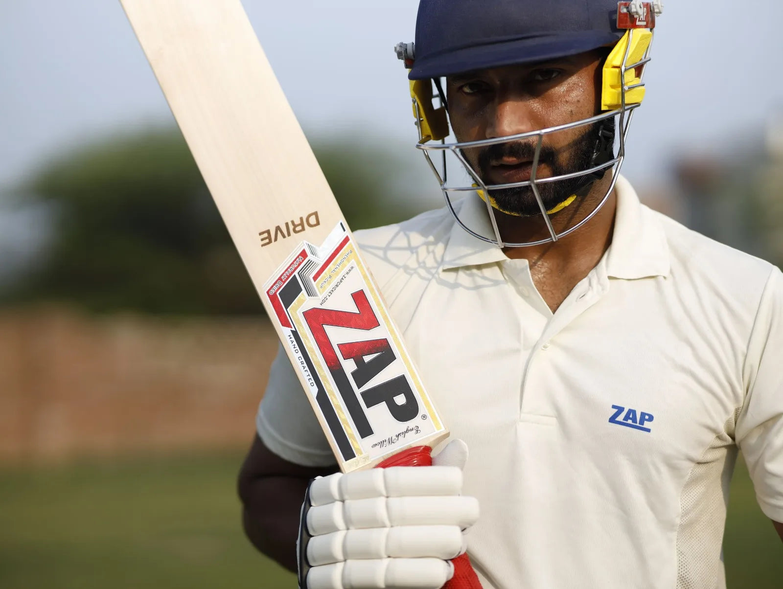 A Cricket Player with the ZAP Kit Cricket