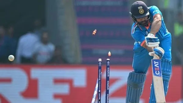 Rohit Sharma get bowled out in an ODI Cricket match