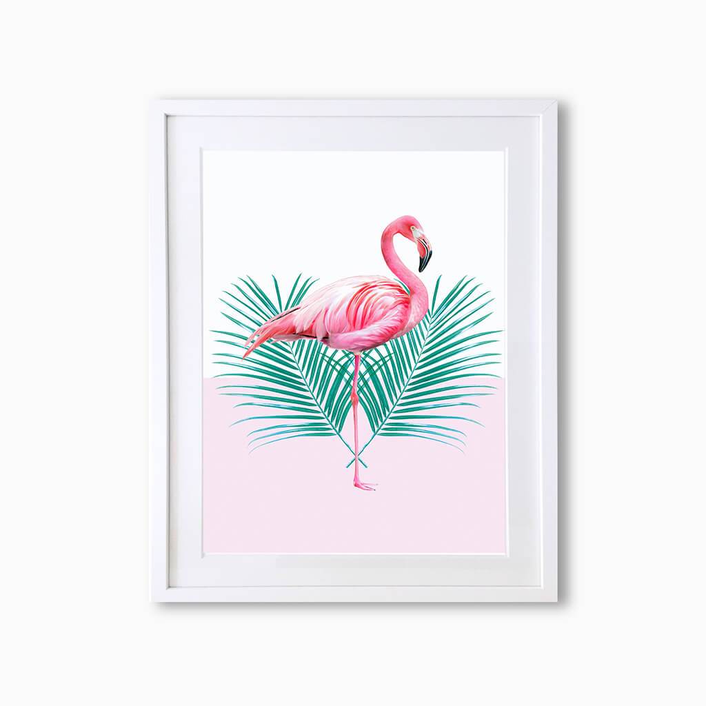 flamingo art print