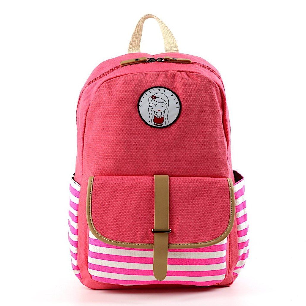 striped bookbag